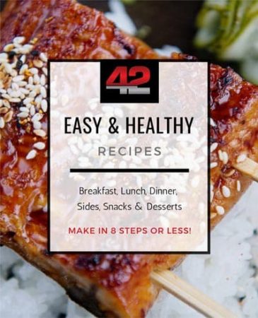 Fit In 42 Easy & Healthy Recipe Book - Make in 8 steps or less!